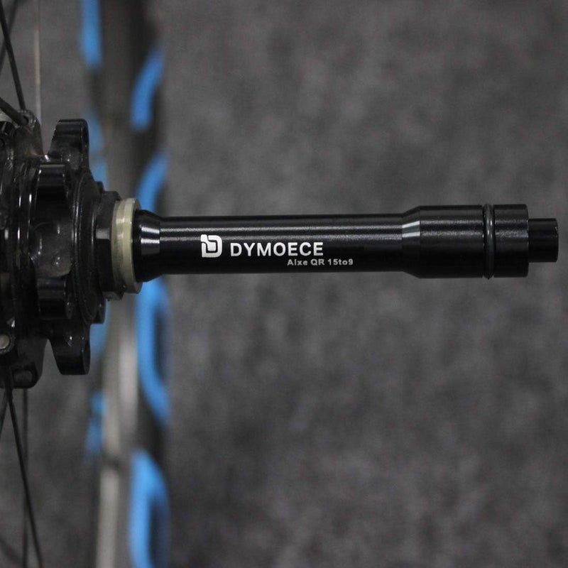 Dymoece Bicycle Wheel Fork Axle 15mm Front Thru Axle to 9mm Quick Release Skewer Adapter Conversion - Image 2